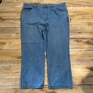 Mens Duluth trading company light denim ball room jeans size 44 x 30